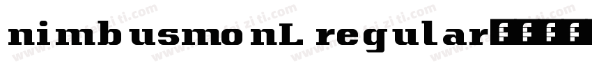 nimbusmonL regular字体转换